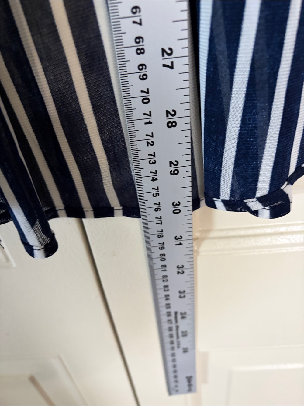 Bailey & Chloe Nautical Dk. Navy shirt Coastal Breezy Chic Sheer Lightweight XL - Picture 5 of 10